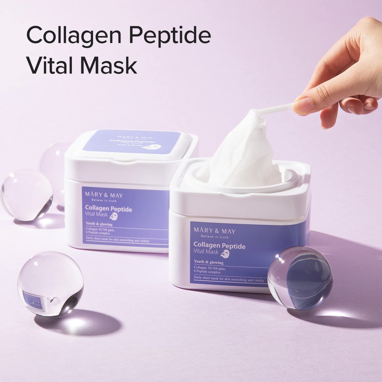 Mary&May - (30pcs) Collagen Peptide Vital Mask