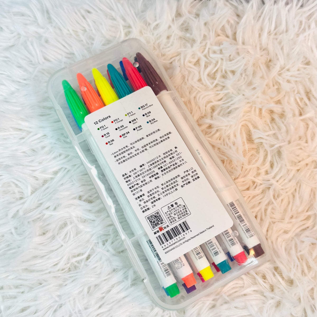 Monami Plus Pen 3000 (no permanente) 12 colors