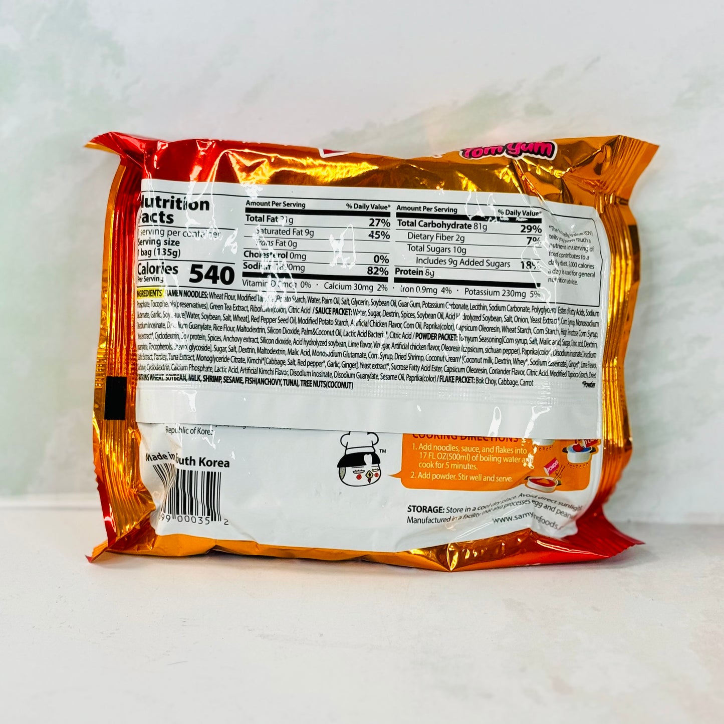 Buldak Tom Yum ramen (picante)