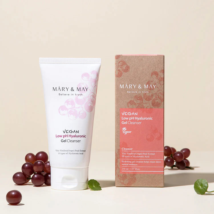 Mary&May - Vegan Low pH Hyaluronic Gel to Foam cleanser 150ml