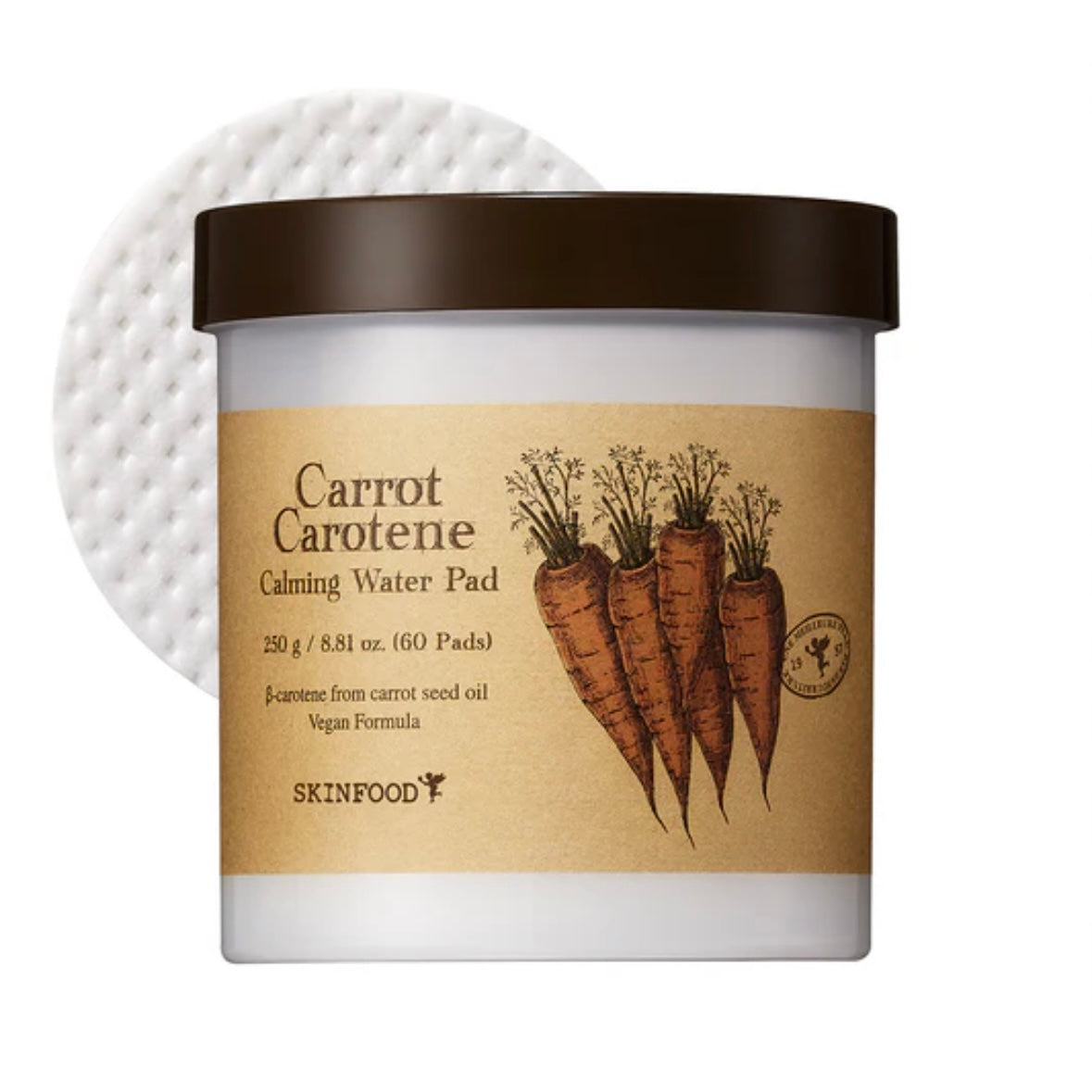 SKINFOOD - Carrot Carotene Calming Water Pad 60EA