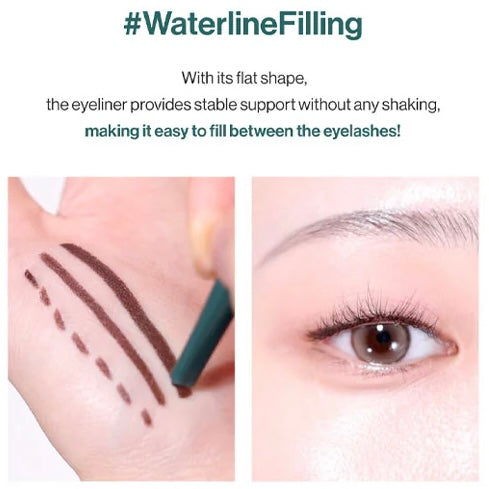 Unleashia - Easy Glide Flat Eyeliner N.1 Deep Black