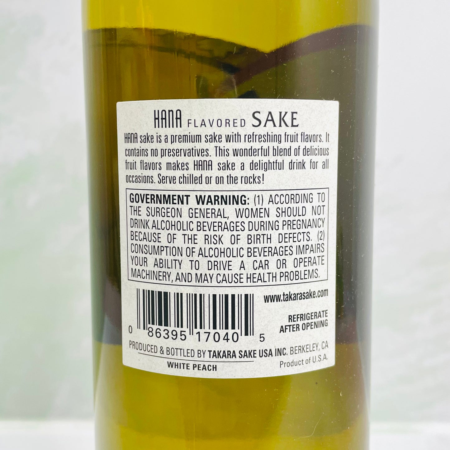 Hana Flavored - Sake White Peach 750ml