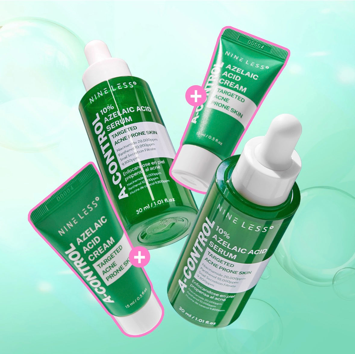 NINE LESS - Azelaic Acid Serum Duo Set