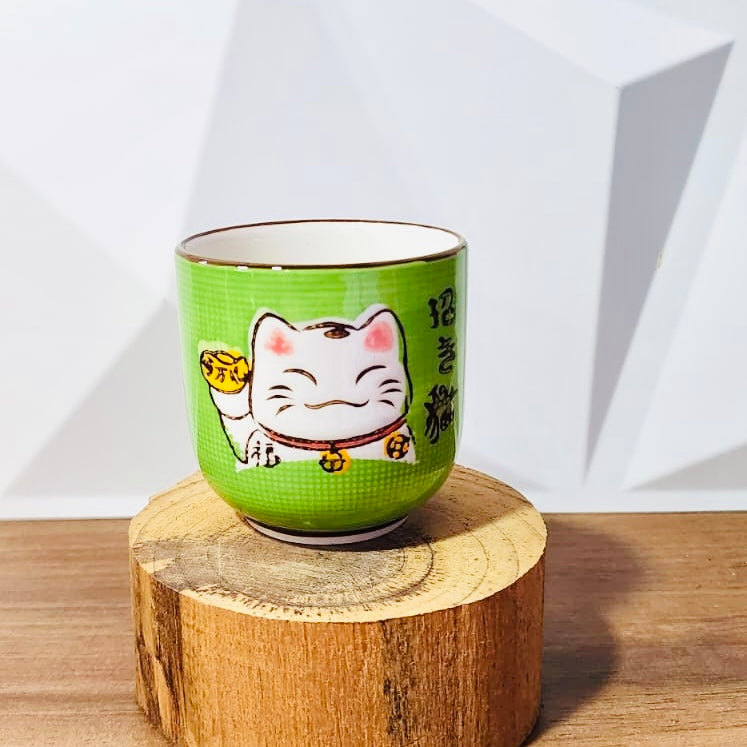 Green Cat - Ceramic Cup
