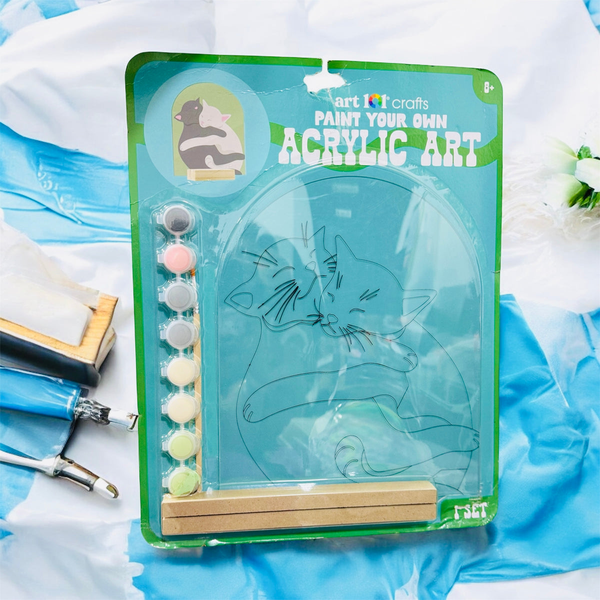 Art 1🎨1 Craft - Paint Your Own Acrilic Art Set (Cats)