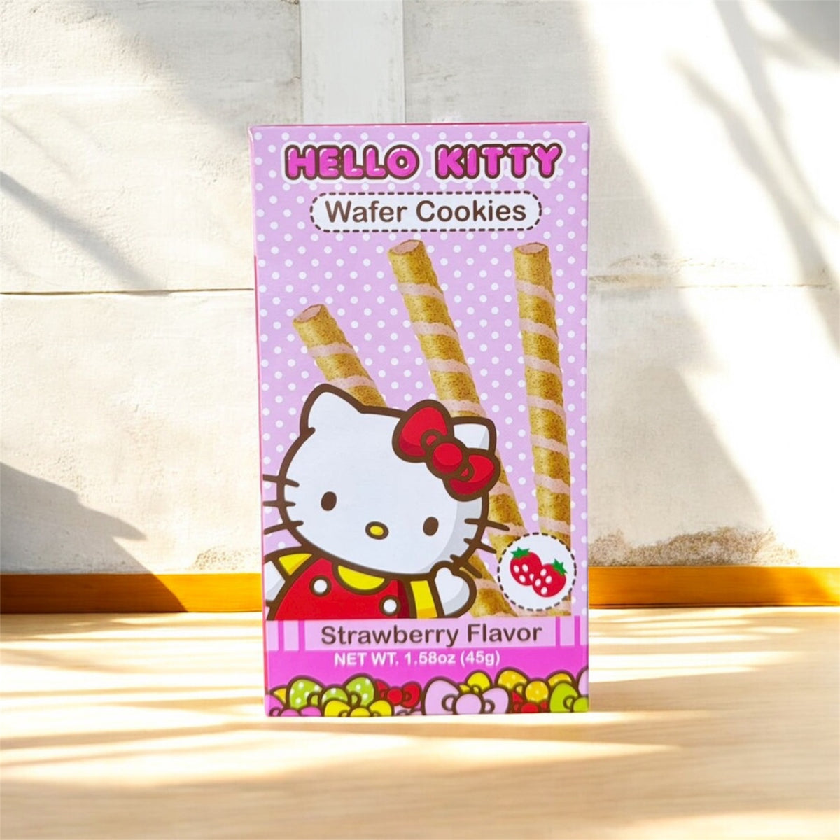 Hello Kitty Waffle Cookies (Strawberry)
