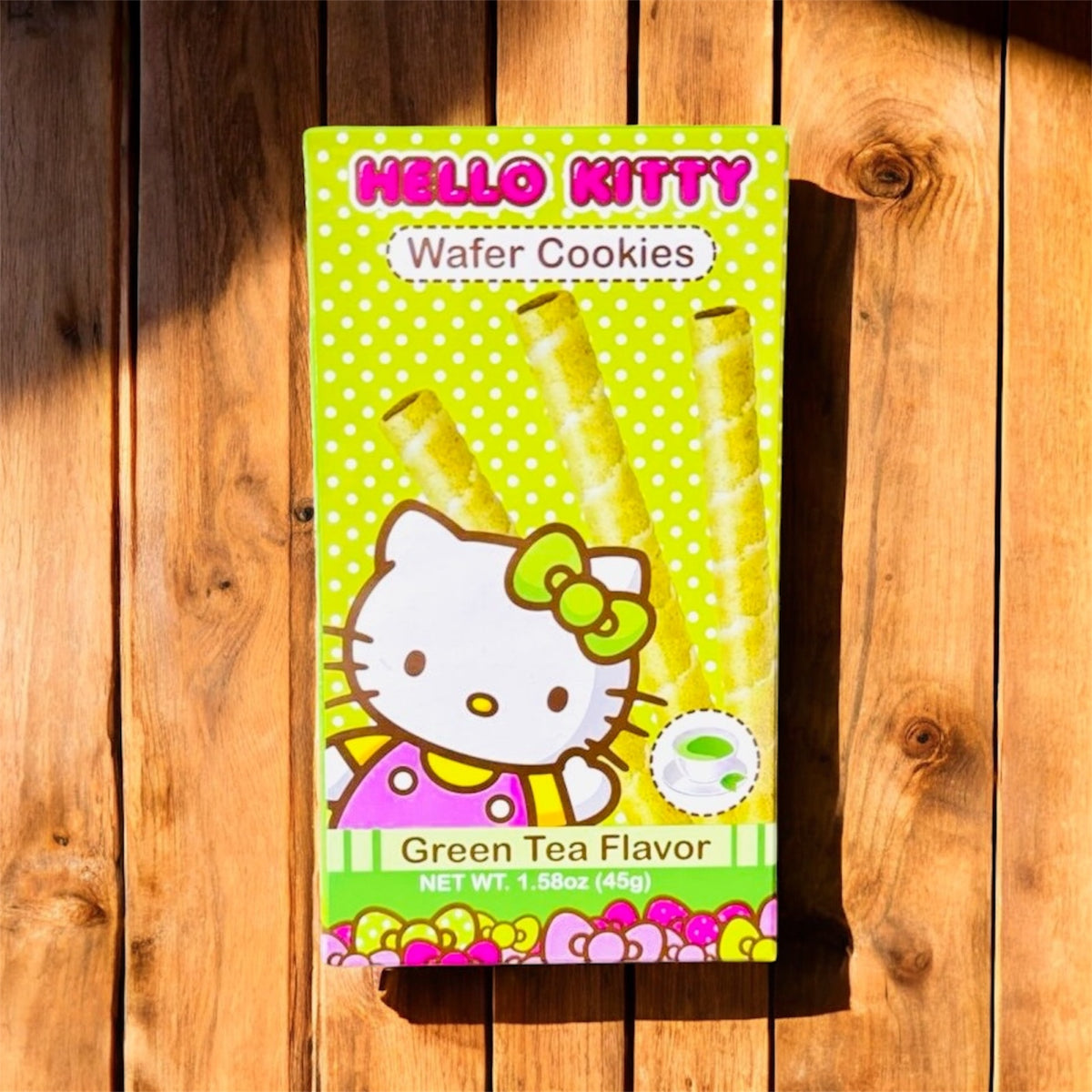 Hello Kitty Waffle Cookies (Matcha)