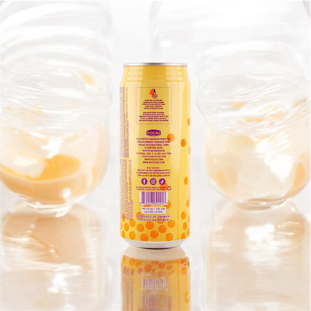 Pocas - Bubble Tea Mango Passion Fuit flavor