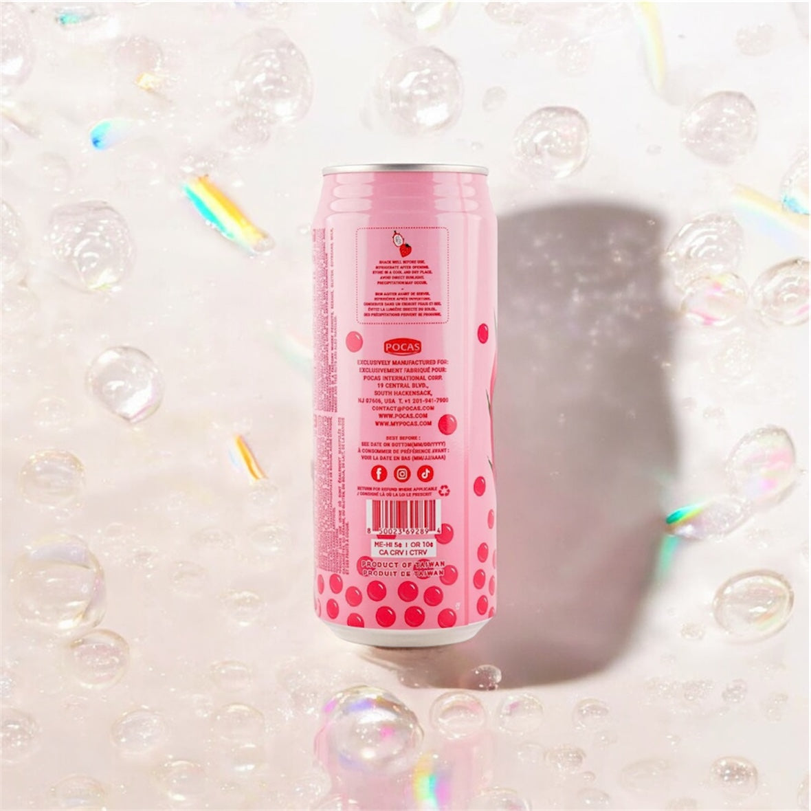 Pocas - Bubble Tea Strawberry Dragon Fruit flavor