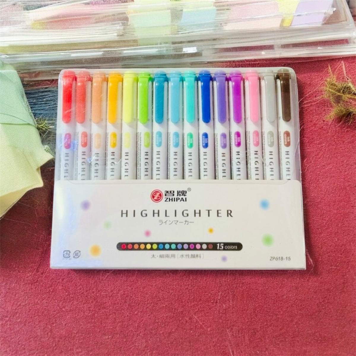 Zhipai - Highliter Marker Pen Set 15