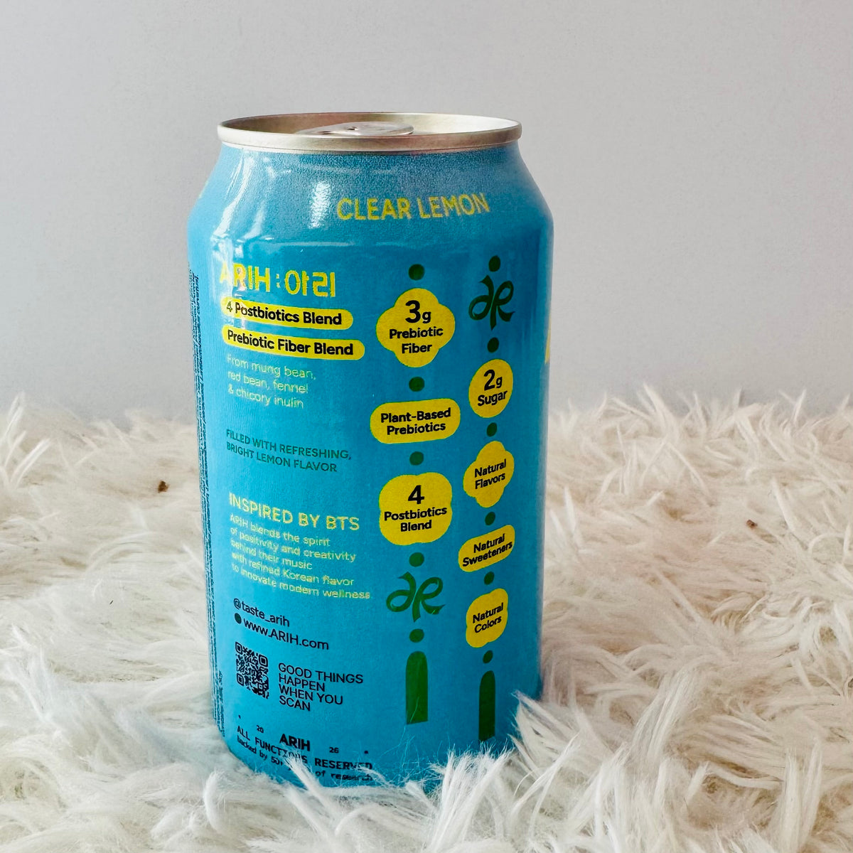 아리 Arih - Dual Biotic Soda Clear Lemon 🍋