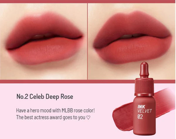 Peripera - Ink The Velvet 02 CELEB DEEP ROSE