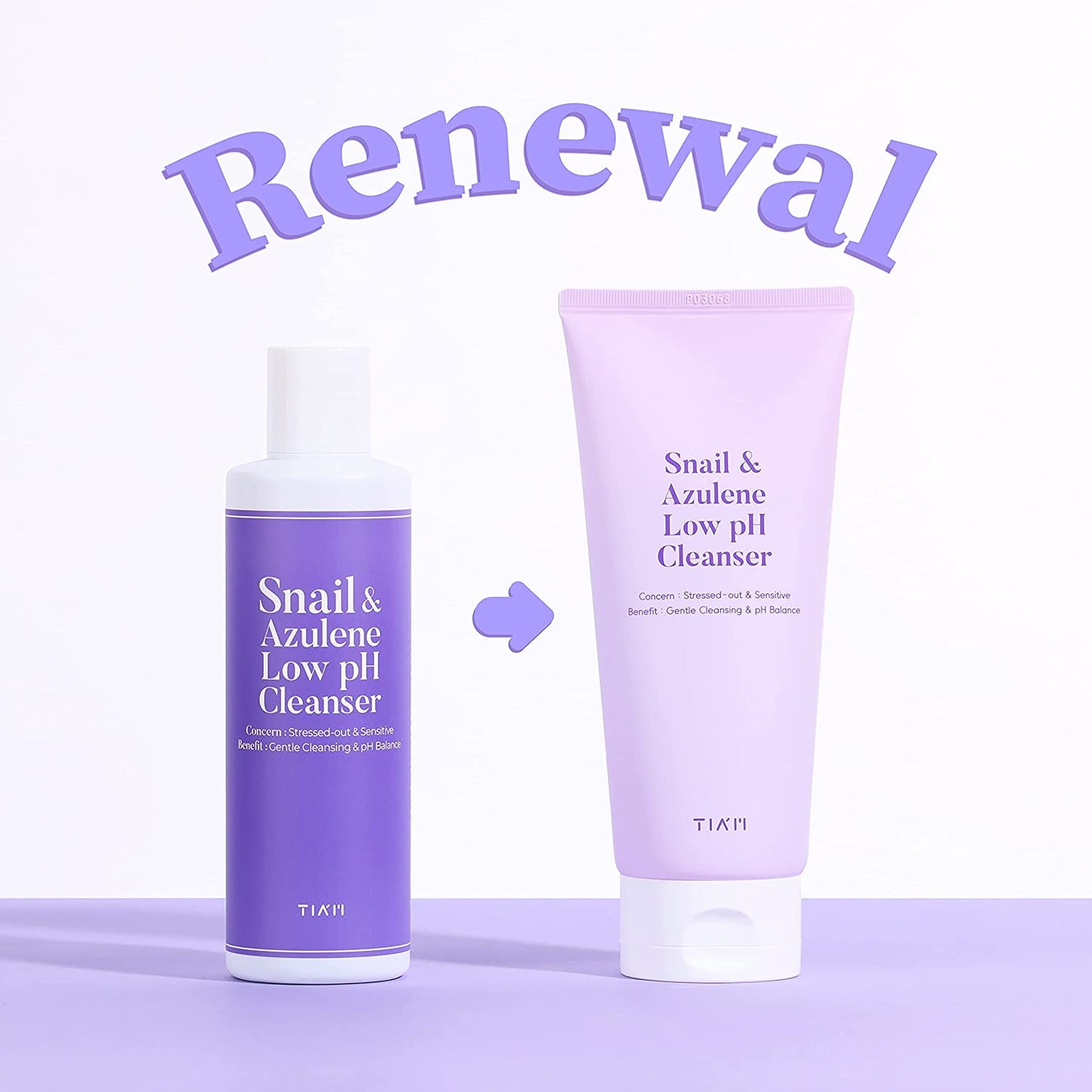 TIAM - Snail & Azulene Low pH Cleanser