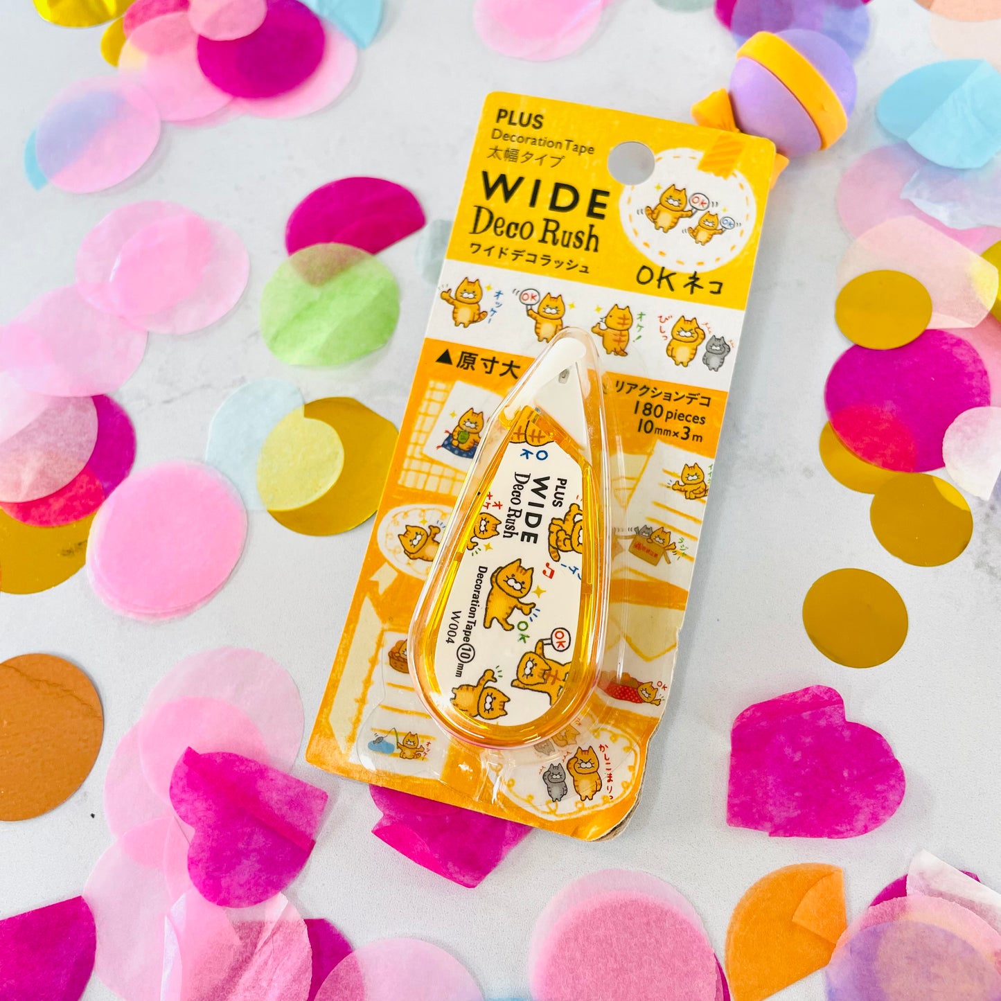 Plus Wide Deco Rush anaranjado