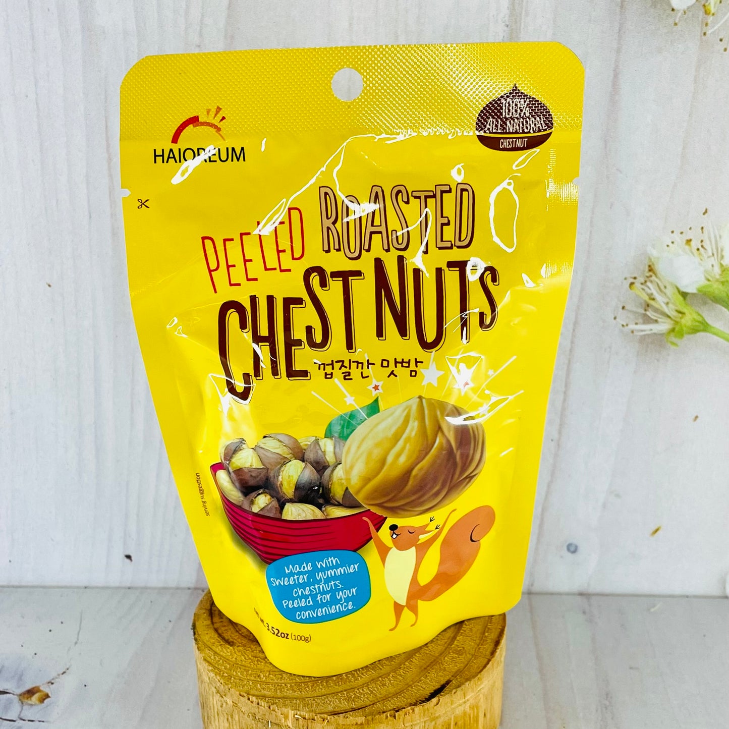 Peeled roasted chestnuts
