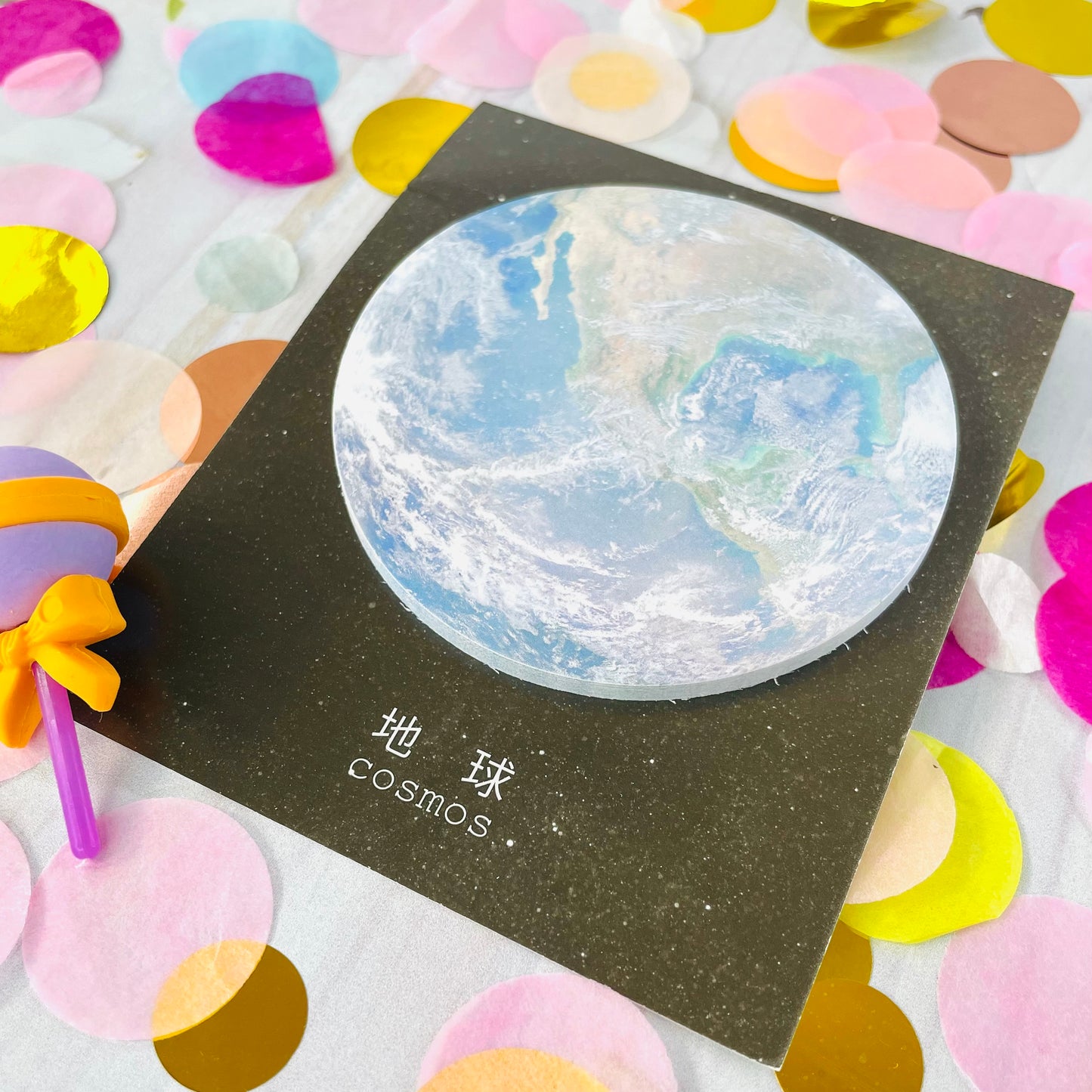 Cosmos Sticky-Notes Earth
