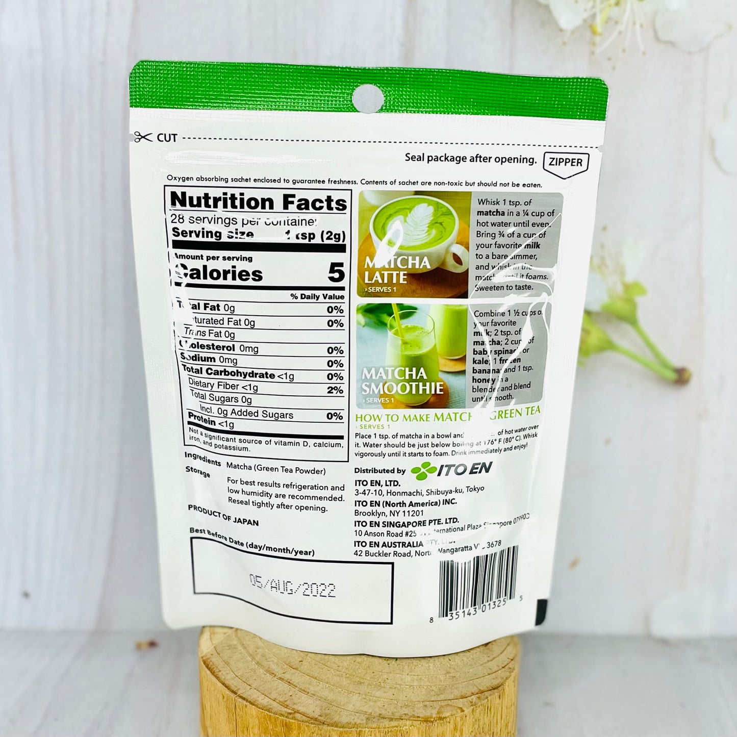 Matcha Green Tea (unsweetened powder) 56g
