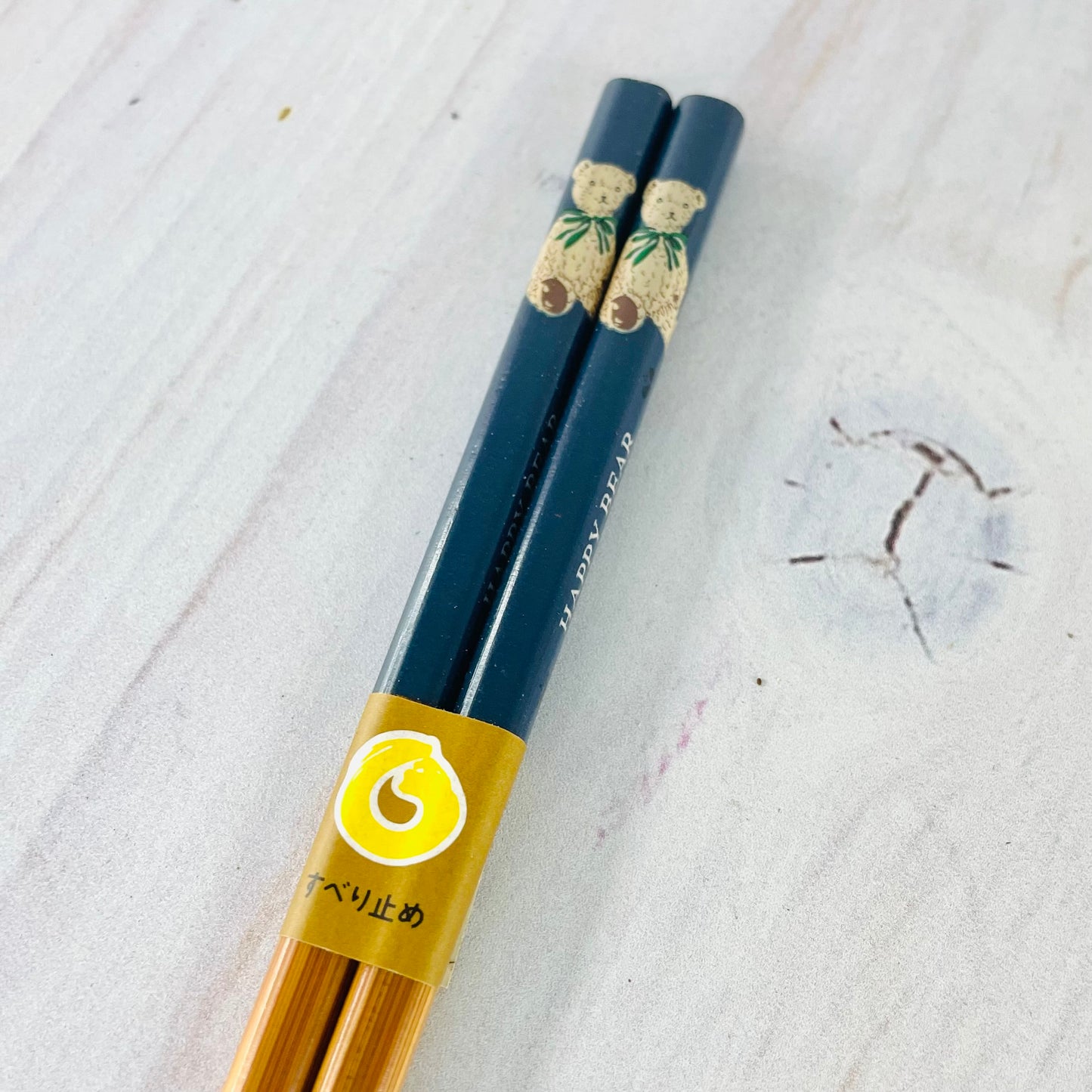 Palillos de bambú azul