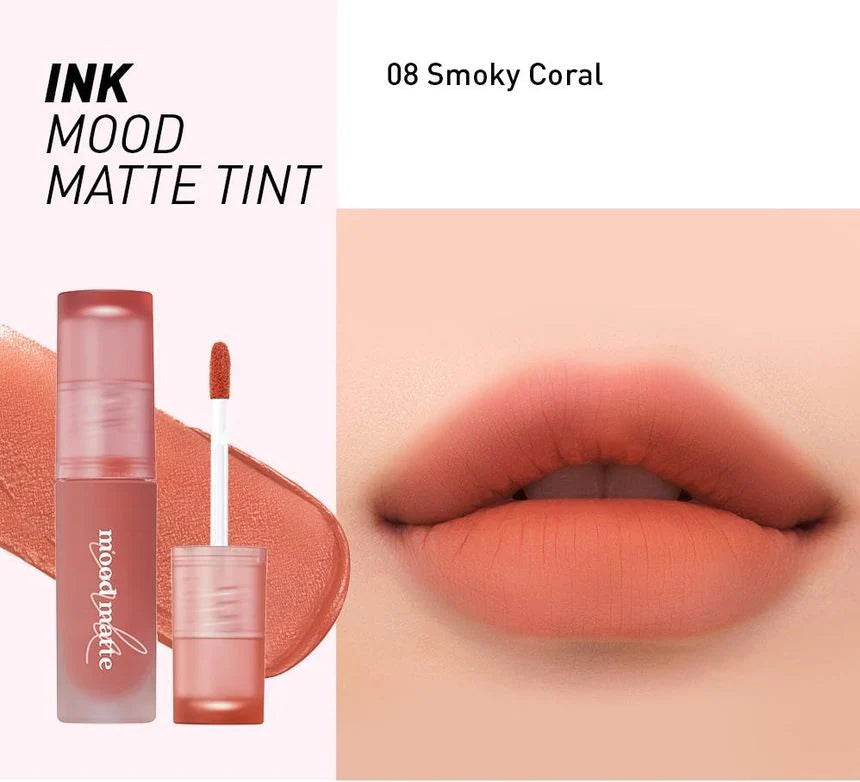 Peripera - Ink Mood Matte Tint 08 SMOKY CORAL