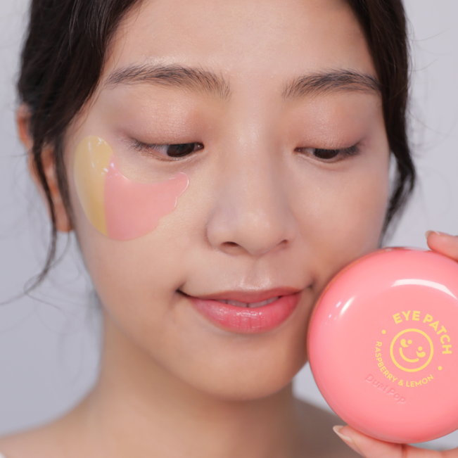 SNP Dual Pop Shine Eye Patch Raspberry & Lemon 30ea