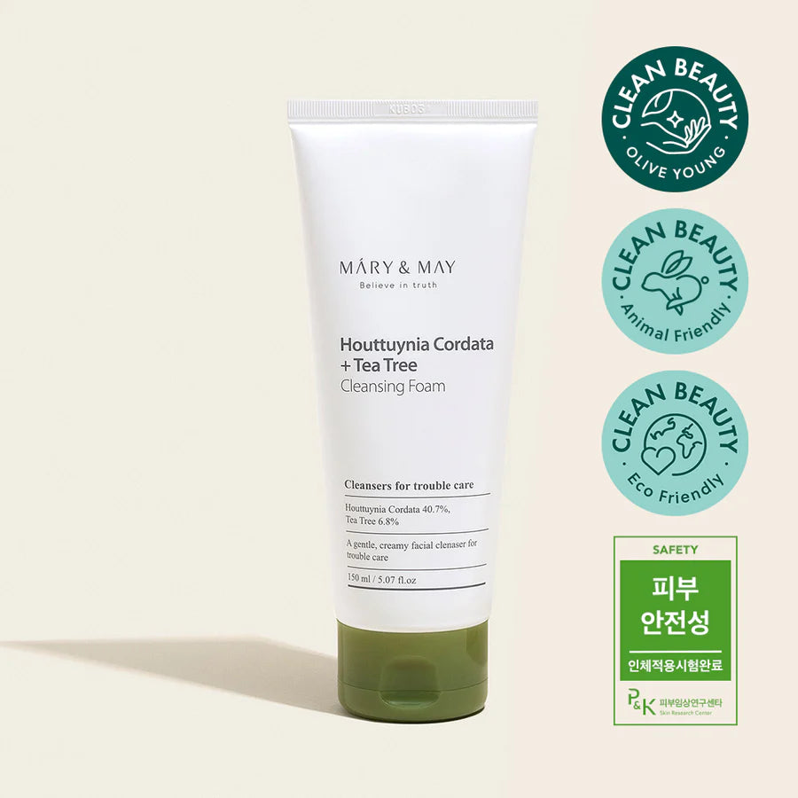 Mary&May - Houttuynia Cordata + Tea Tree Cleansing Foam 150ml