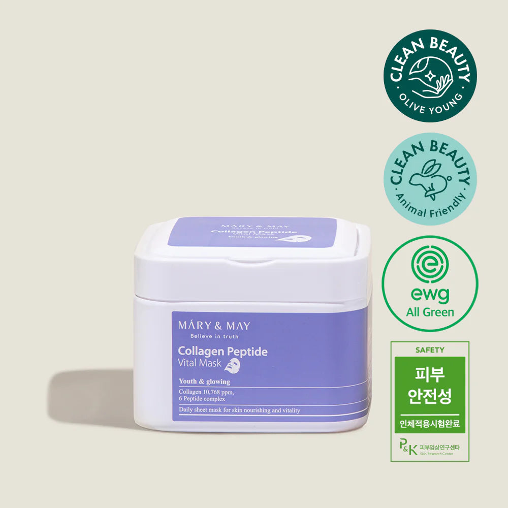Mary&May - (30pcs) Collagen Peptide Vital Mask