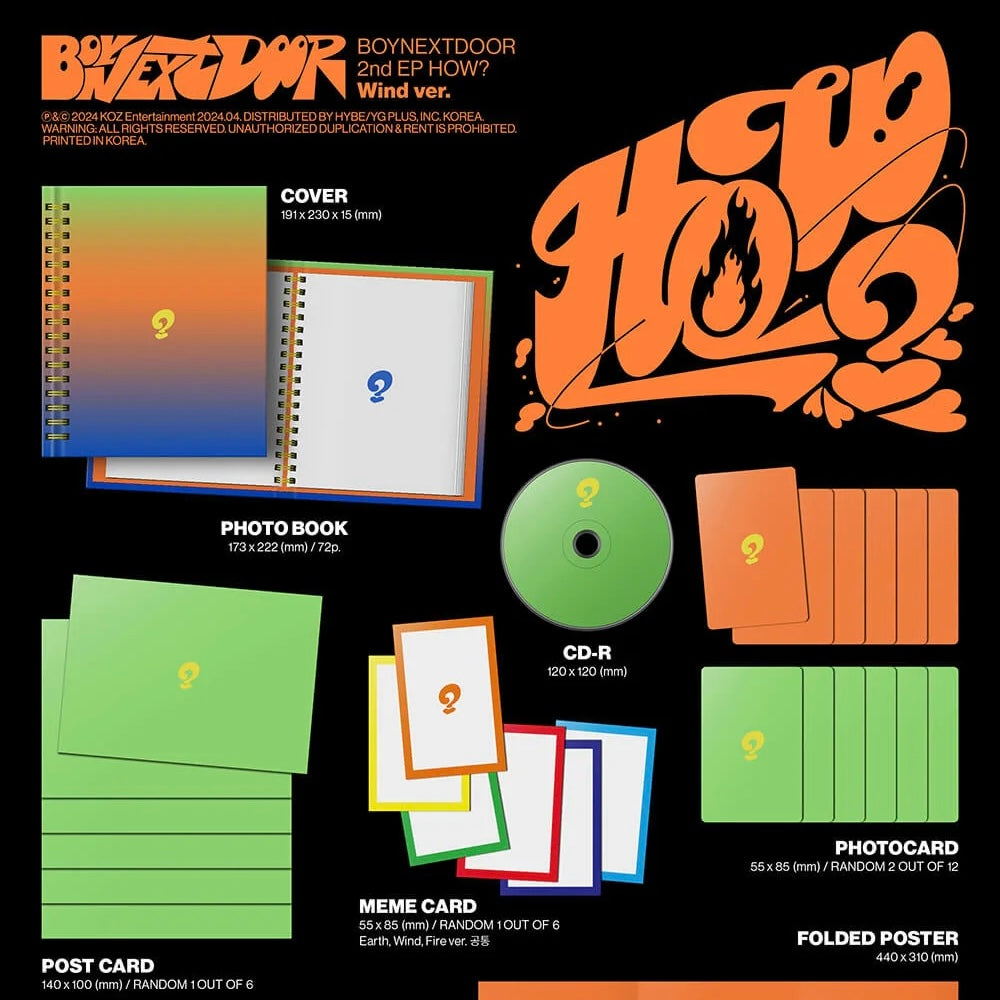 BOYNEXTDOOR - 2ND EP ALBUM [HOW?] (Random Ver.)