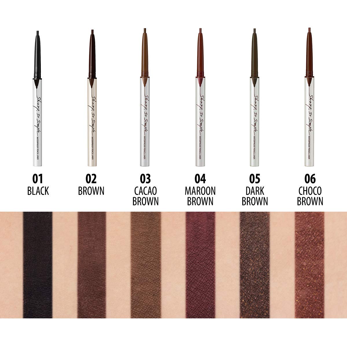 CLIO - Sharp, So Simple Waterproof Pencil Liner 04 Dark Brown