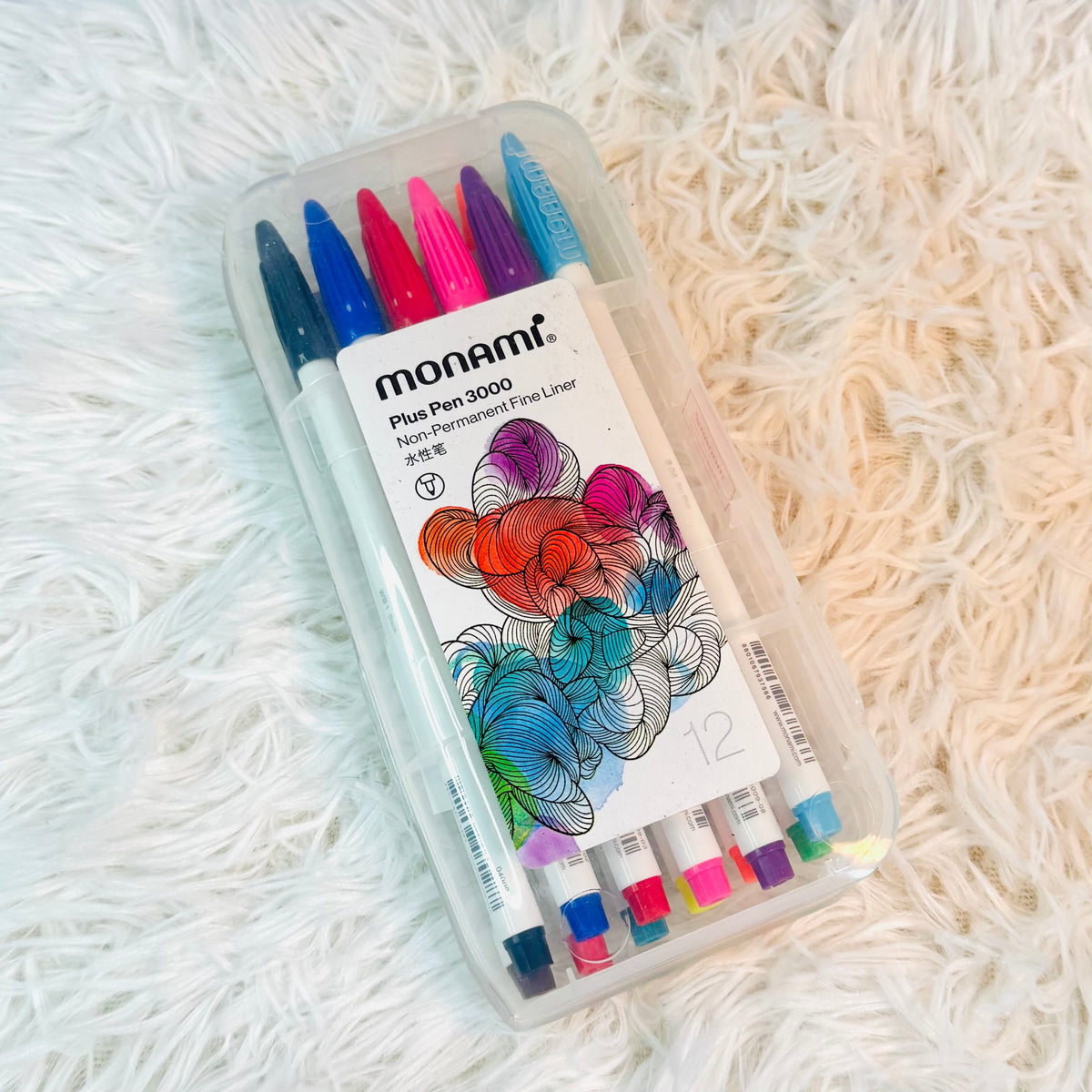 Monami Plus Pen 3000 (no permanente) 12 colors