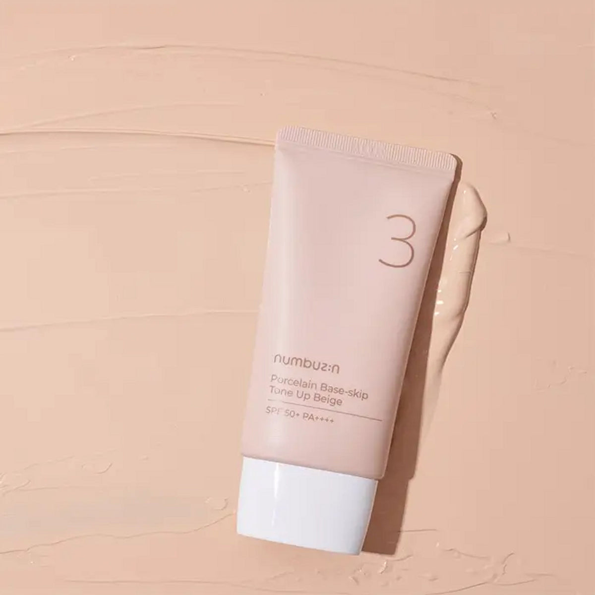 numbuzin - No.3 Porcelain Base-skip Tone Up Beige Sun Cream 50ml SPF50+ PA++++