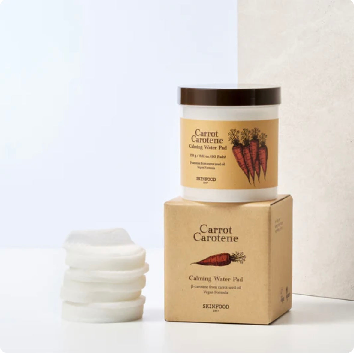 SKINFOOD - Carrot Carotene Calming Water Pad 60EA