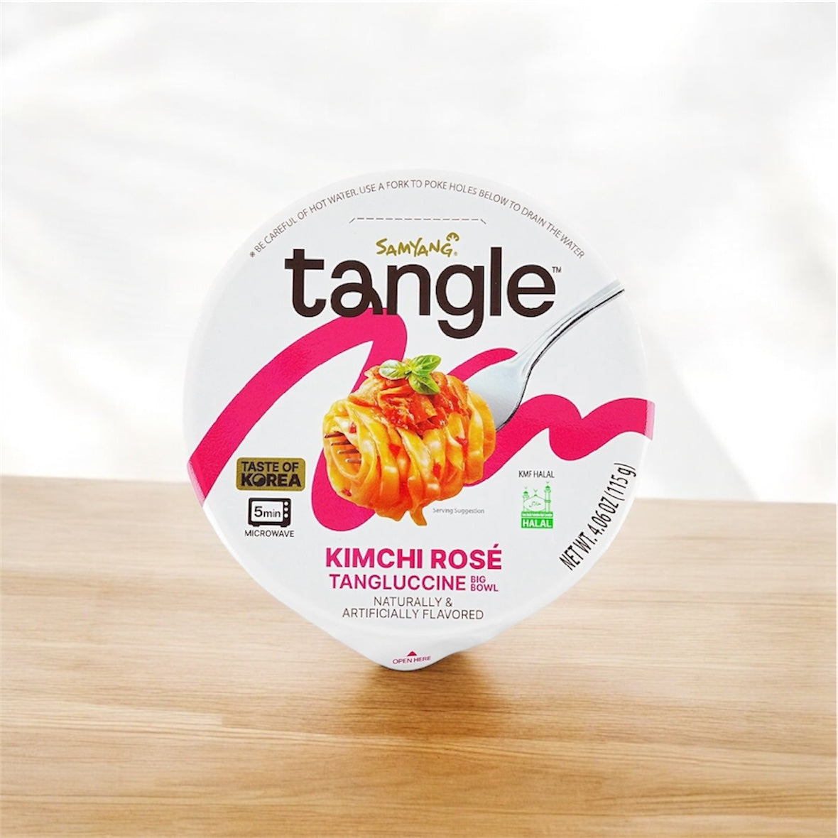 Samyang - Tangle Korean-Inspired Fettuccine with Kimchi in creamy tomato sauce