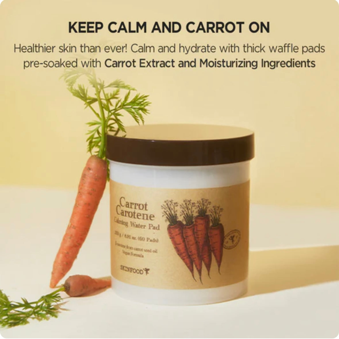 SKINFOOD - Carrot Carotene Calming Water Pad 60EA