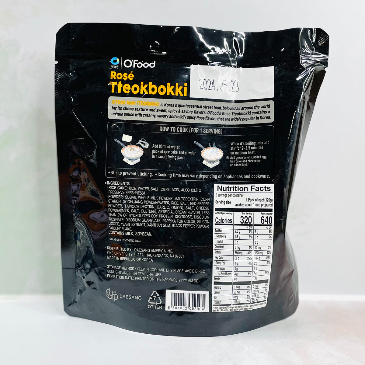 O'Food Rose Tteokbokki (picante)