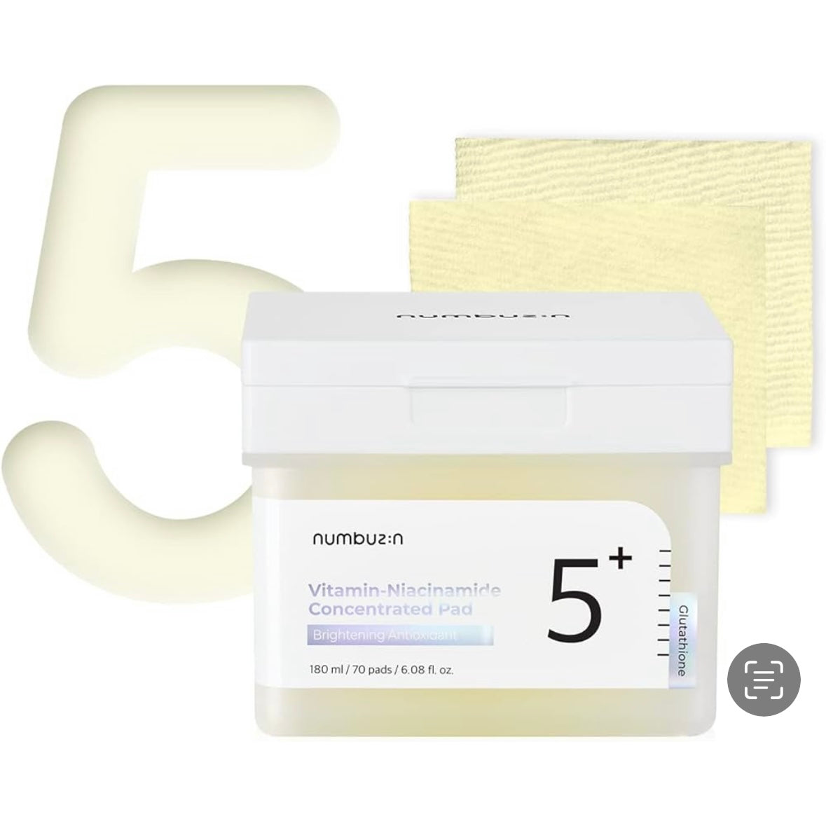 Numbuzin - No.5 Vitamin-Niacinamide Concentrated Pad 180ml(70Pads)