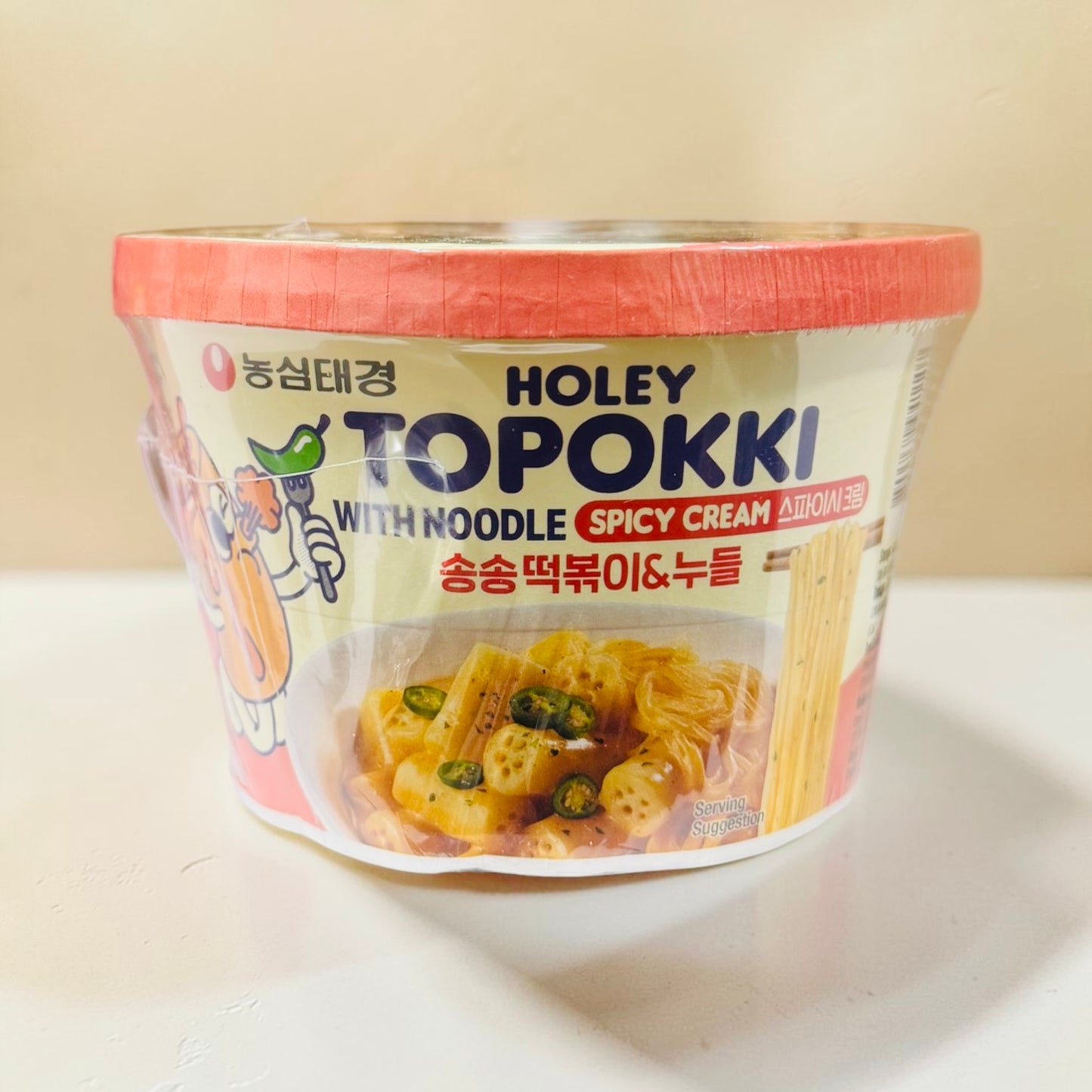 Holey - Topokki Spicy Cream with noodle (picante)