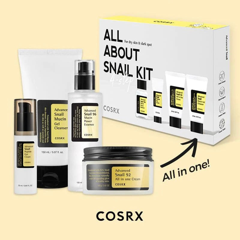 Cos Rx Sample Kit Cosrx - All About Snail Kit 4-step (starter kit) – Asia's Lovers