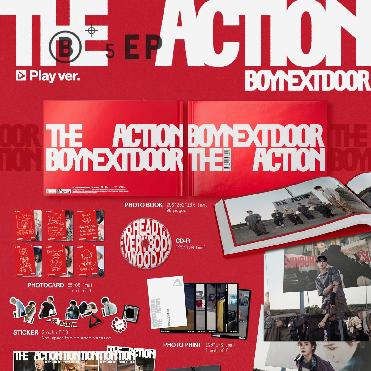 BOYNEXTDOOR - 5th EP [The Action] (RED)
