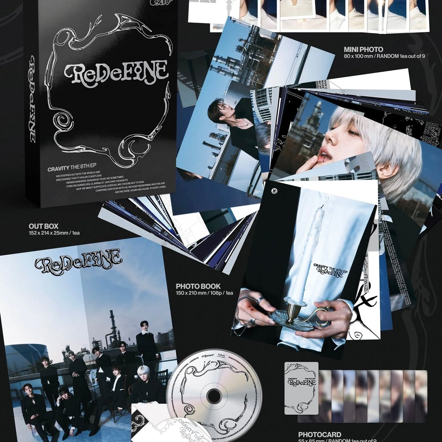 CRAVITY - ReDeFINE (8th Mini Album (De Ver.)