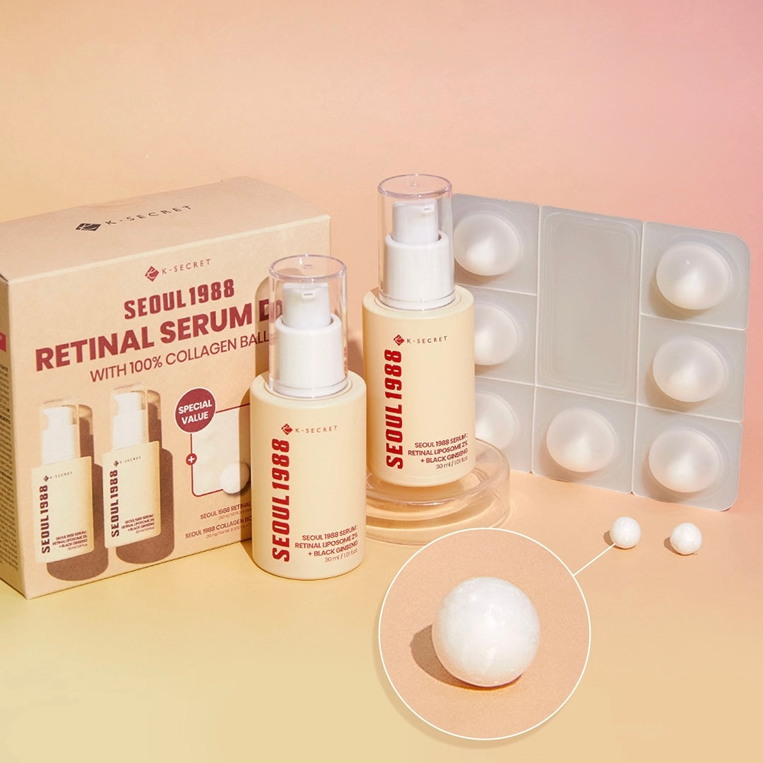 KSECRET - SEOUL 1988 Serum : Retinal Liposome 2% + Black Ginseng Bundle Set