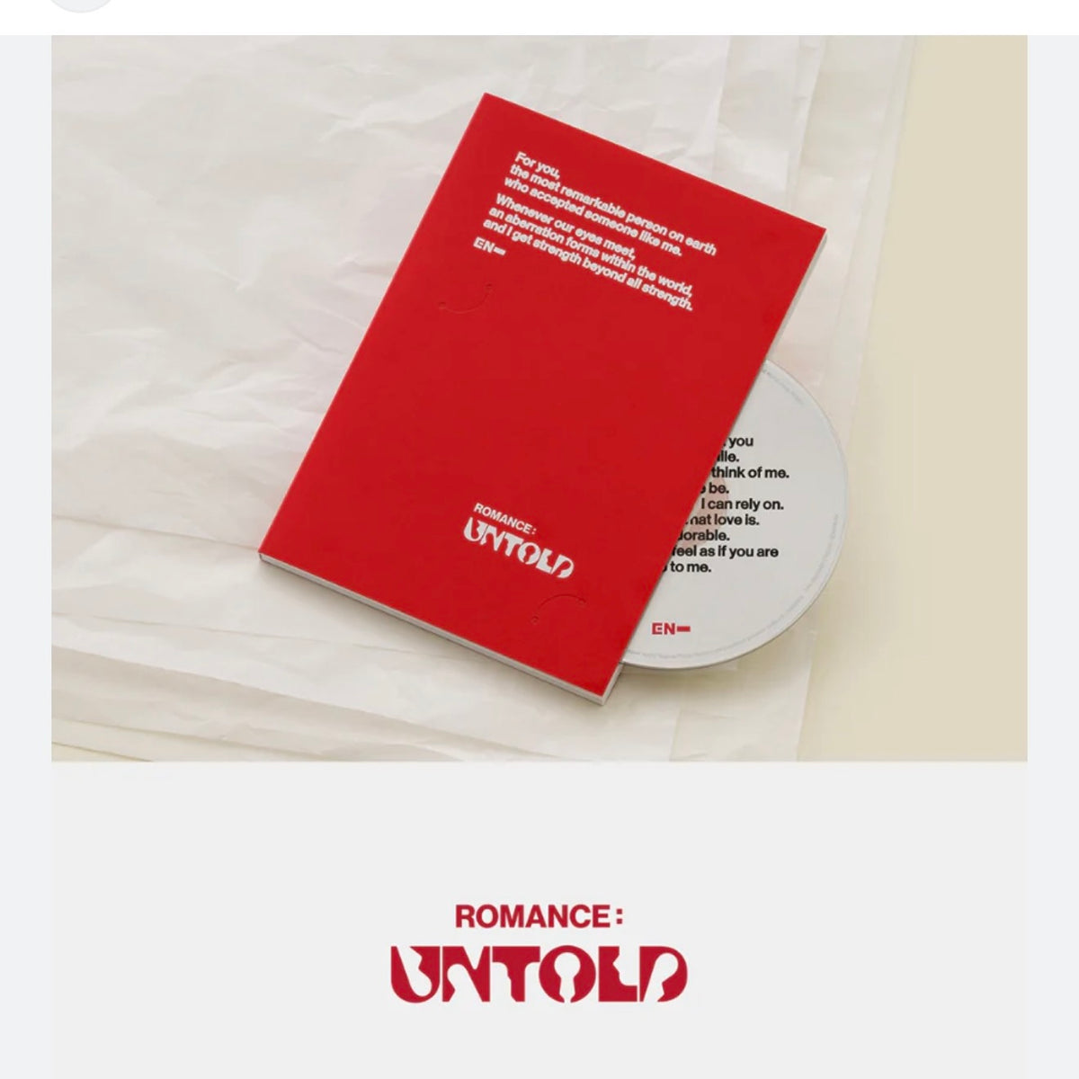 ENHYPEN - 2nd Full Album [ROMANCE : UNTOLD] (BOOK VER.)