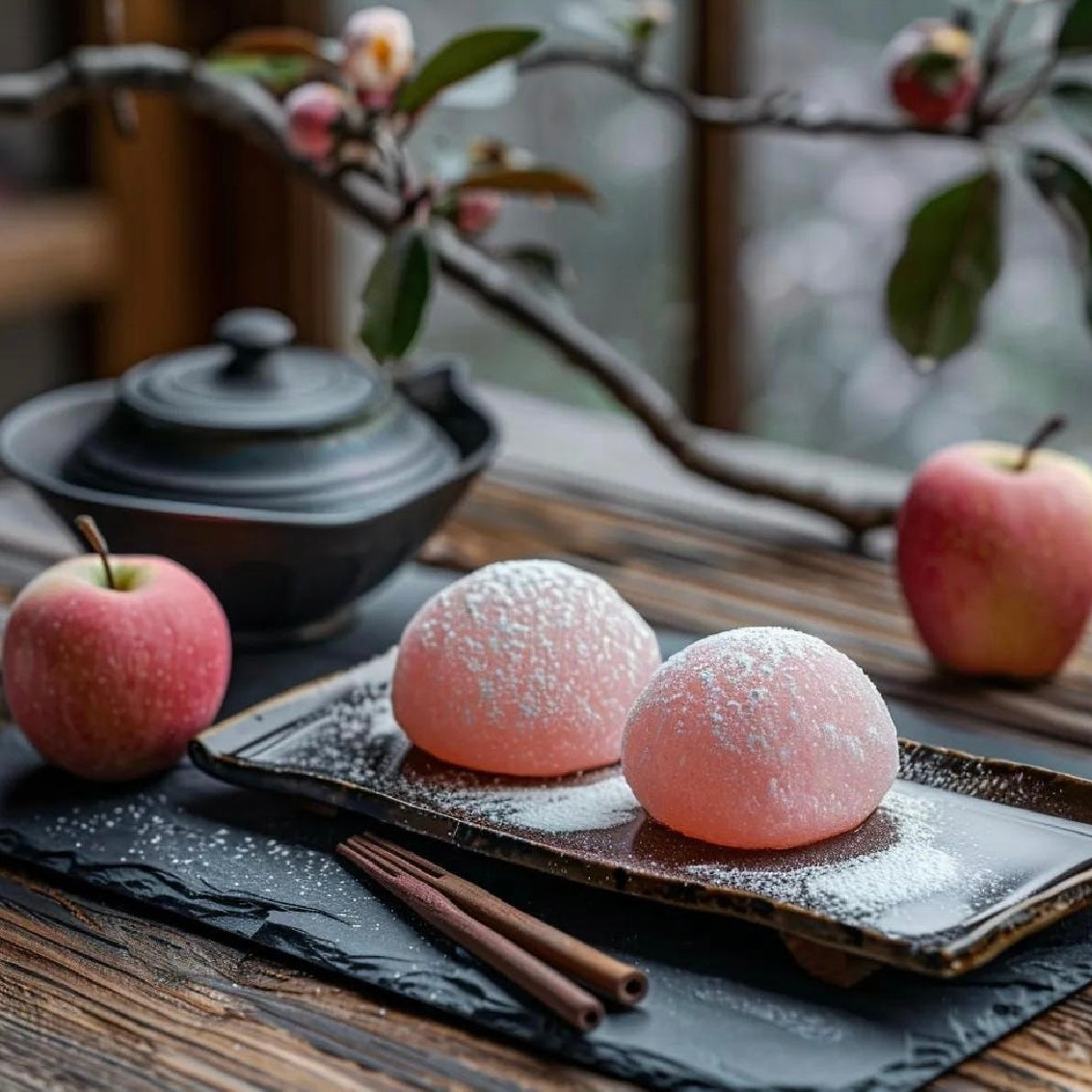 Mochi Apple 🍎 Japanese Rice Cake