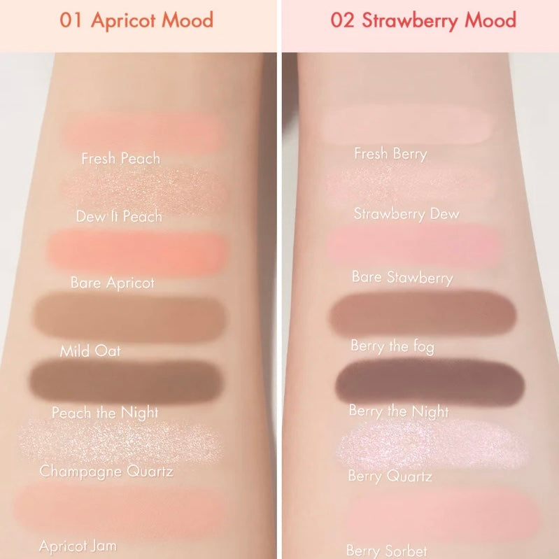 rom&nd - Bare Layer Palette #01 APRICOT MOOD