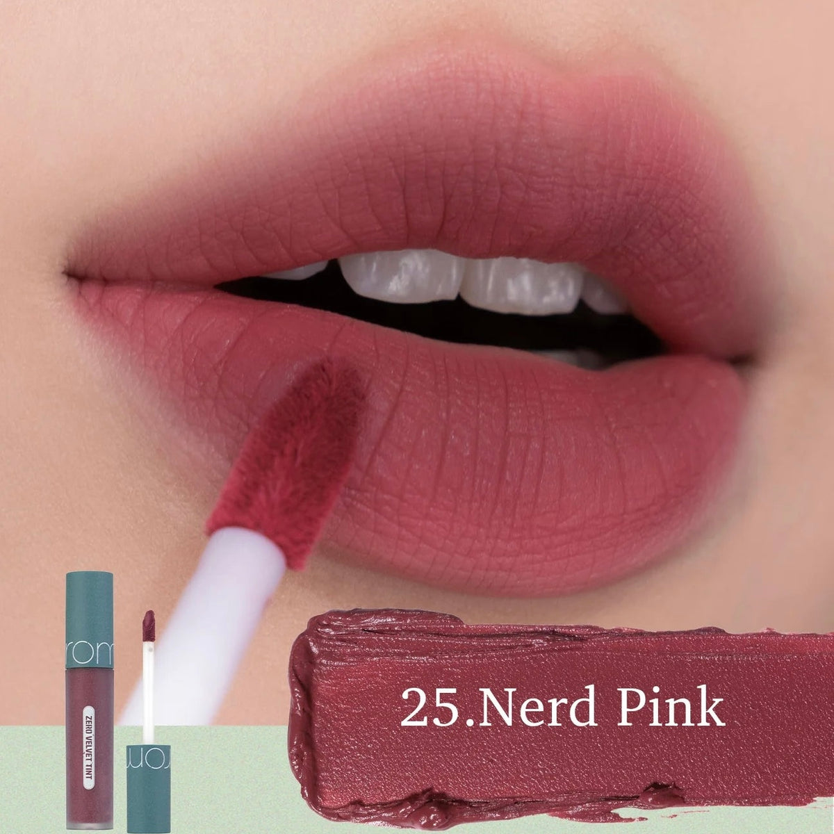 rom&nd - Zero Velvet Tint #25 NERD PINK