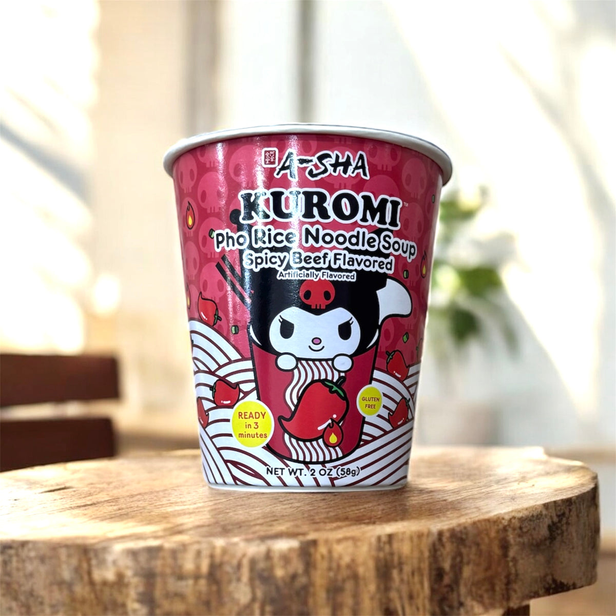 A-Sha Kuromi Pho Rice Noodle Ramen (spicy)