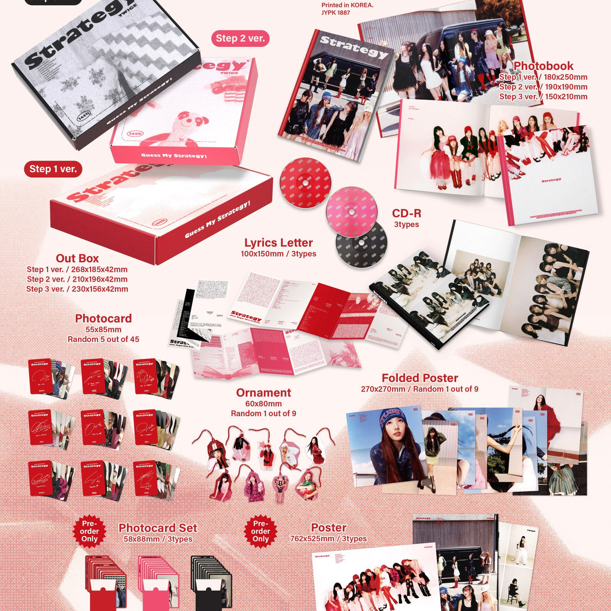 Twice - 14th Mini Album [STRATEGY] (3 TYPE Random)