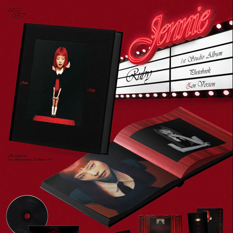Jennie BlackPink - The First Studio Album [RUBY] Photobook 2 TYPE RANDOM