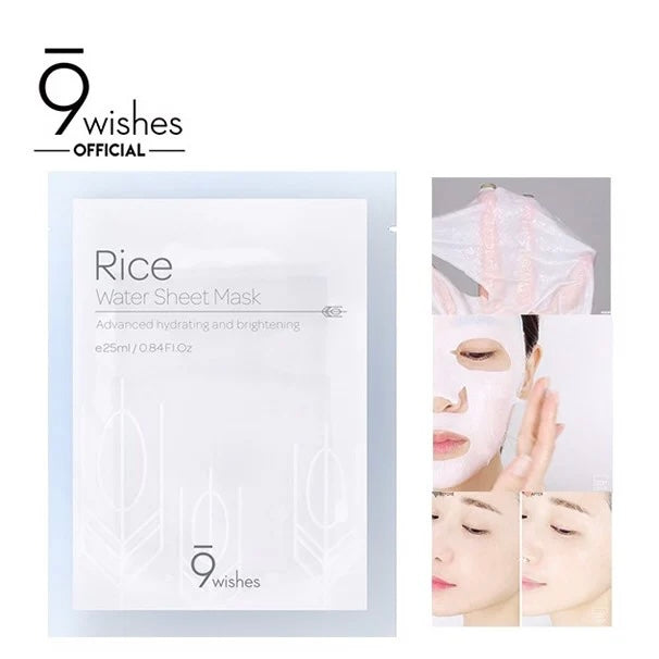 9Wishes - Rice Water Sheet Mask (unidad)