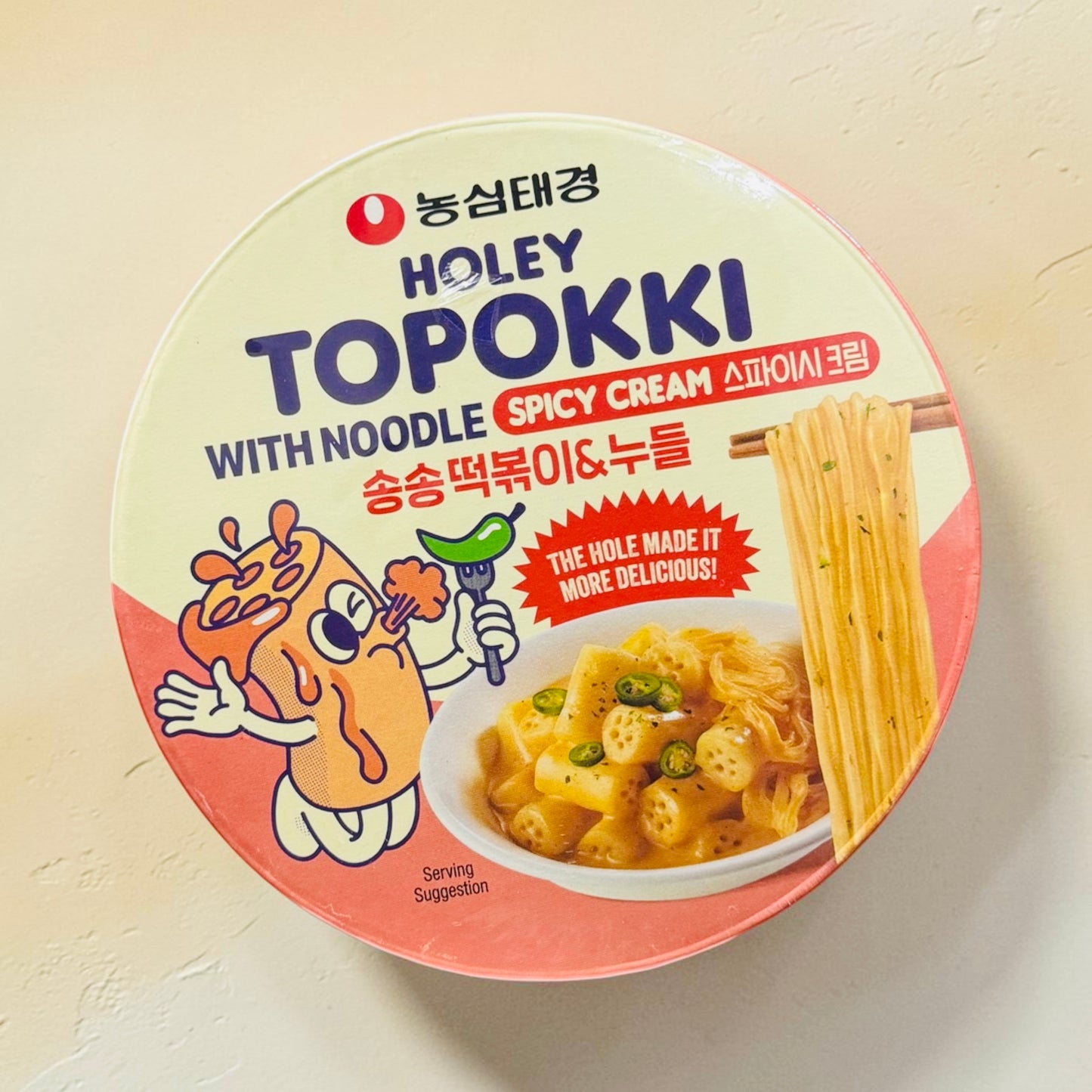 Holey - Topokki Spicy Cream with noodle (picante)